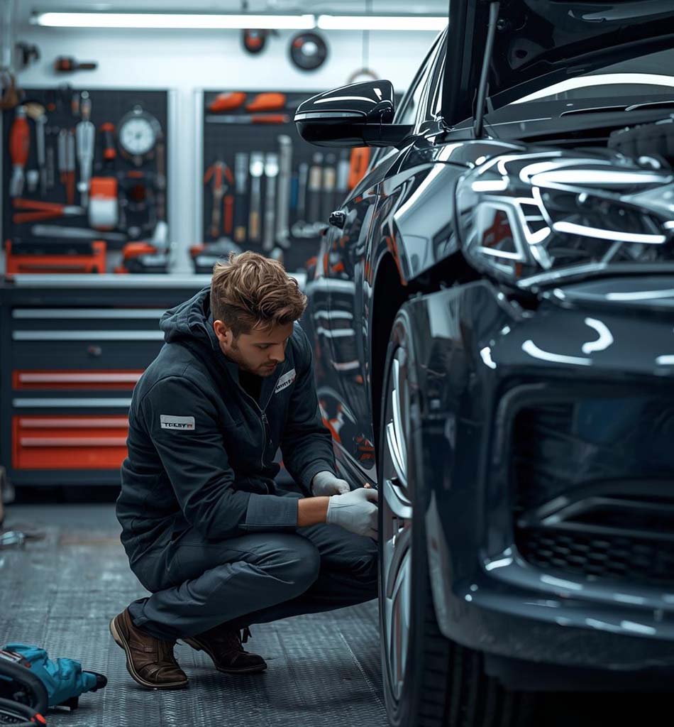 Bumper repair technician in Detroit